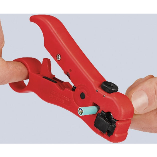 Load image into Gallery viewer, Knipex afstriptang voor coax- en datakabels 166006sb kabelstrip- ontmantelingsgereedschap