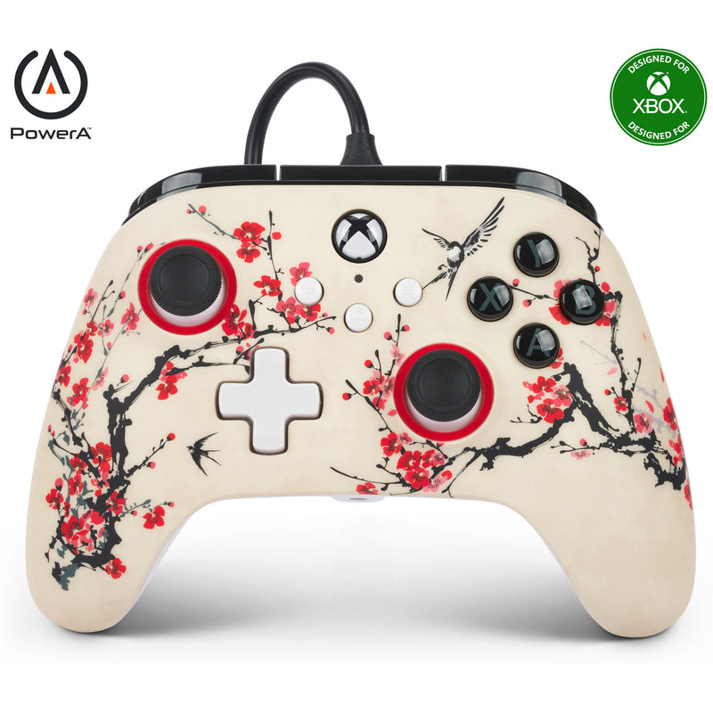 Load image into Gallery viewer, Powera advantage controller met kabel voor de xbox series x|s - warrior's nirvana (magnoliawit, xbox series x|s, xbox one, pc)