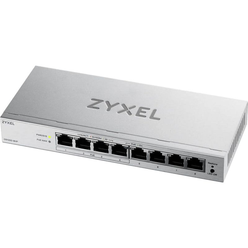 Load image into Gallery viewer, Zyxel 8-port gbe poe web managed switch (grijs)