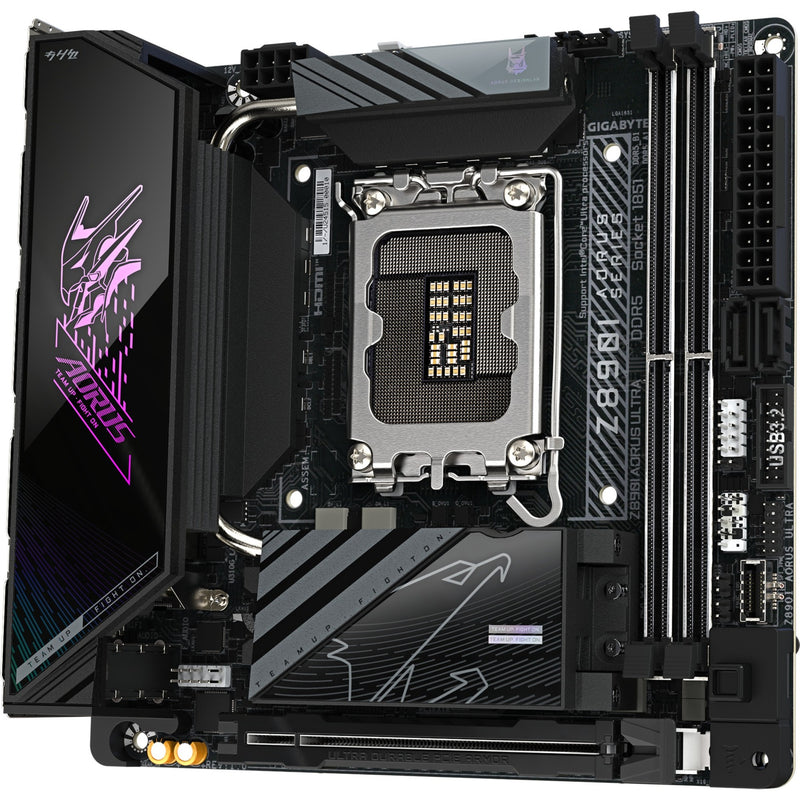 Load image into Gallery viewer, Gigabyte z890i aorus ultra socket 1851 moederbord (raid, 2.5gb-lan, wi-fi 7, bt, sound, mini-itx)