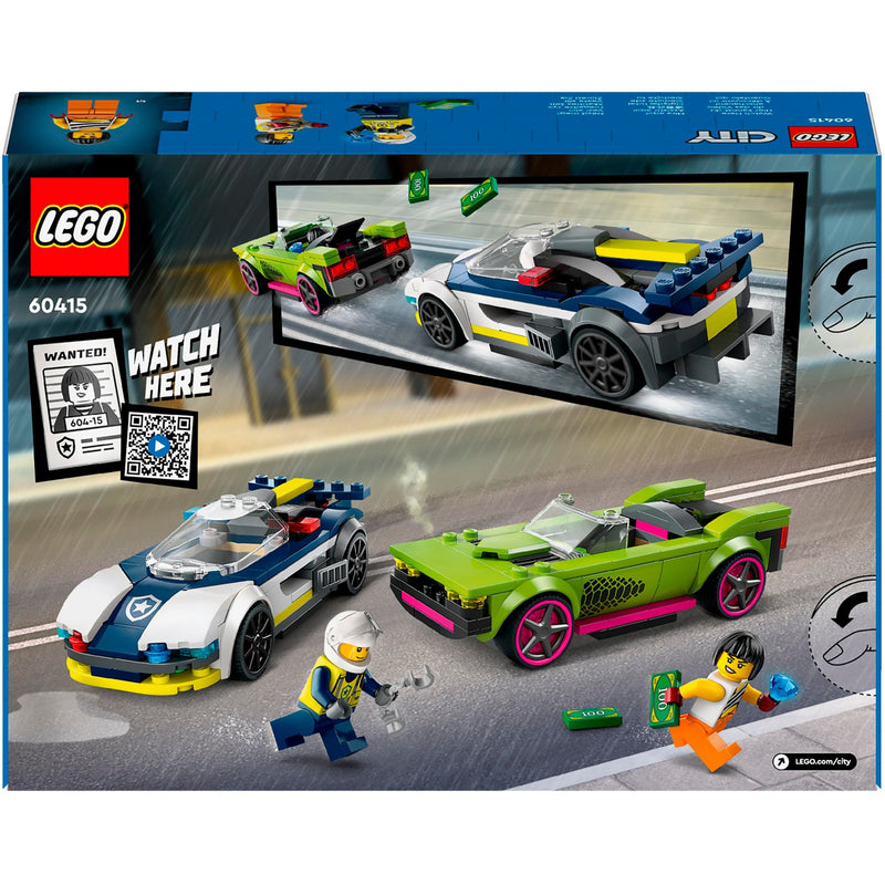 Afbeelding laden in galerijviewer, Lego politiewagen en snelle autoachtervolging - 60415