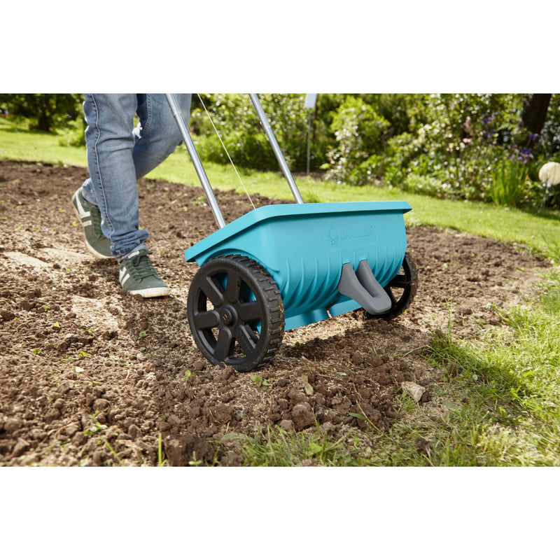 Load image into Gallery viewer, Gardena strooiwagen l strooiapparatuur (turquoise zwart, 432-20)