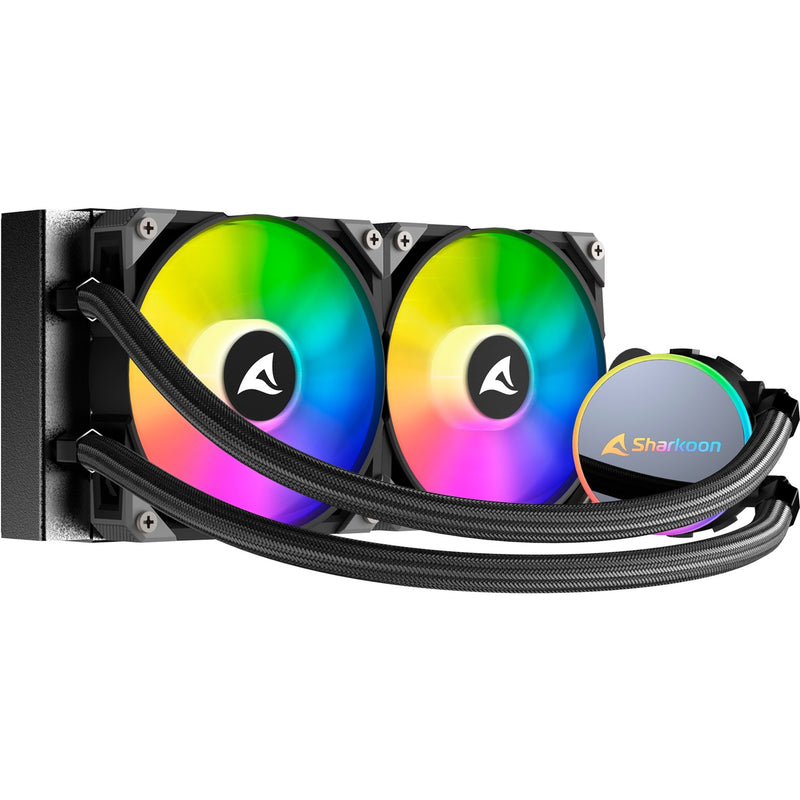 Load image into Gallery viewer, Sharkoon s70 rgb waterkoeling (zwart, 4-pins pwm fan-connector)
