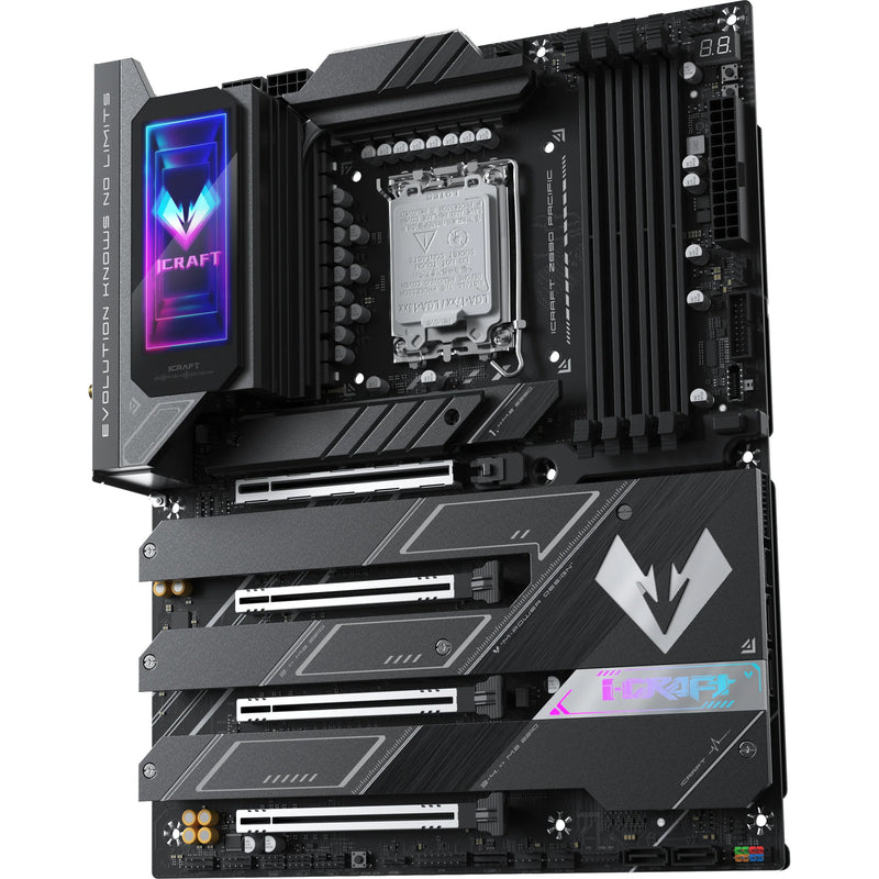 Afbeelding laden in galerijviewer, Maxsun ms-icraft z890 pacific socket 1851 moederbord (zwart, raid, 2.5 gb-lan, wlan, bt, sound, atx)