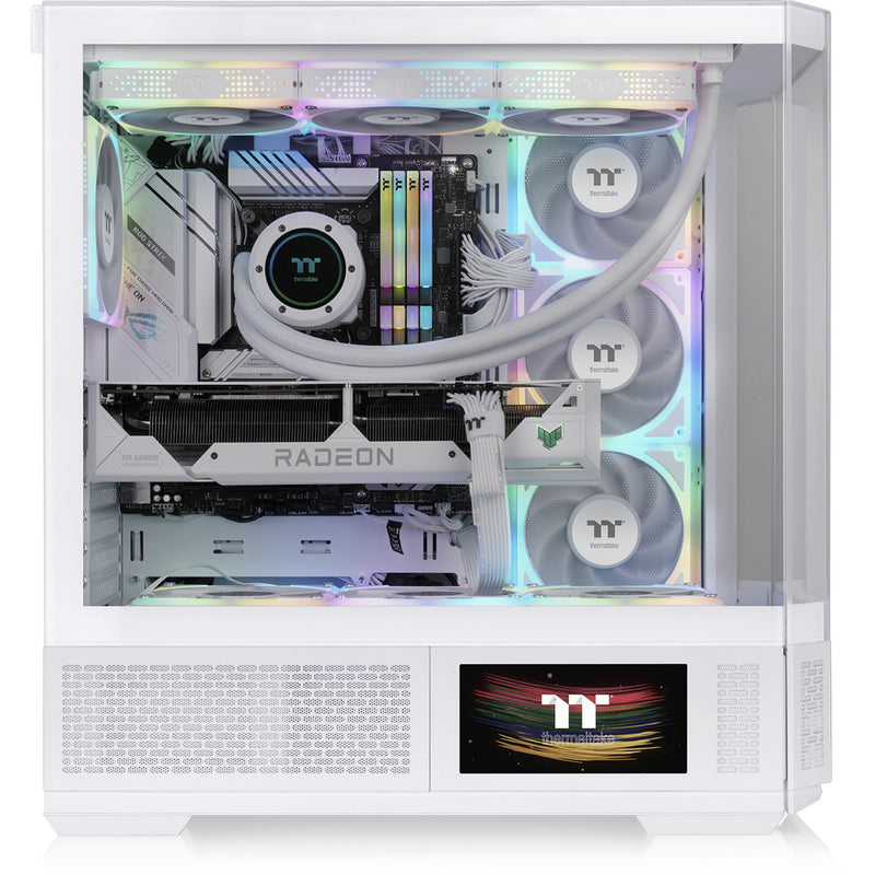 Load image into Gallery viewer, Thermaltake view 370 tg argb snow midi tower behuizing (wit | 2x usb-a | 1x usb-c | rgb | tempered glass)