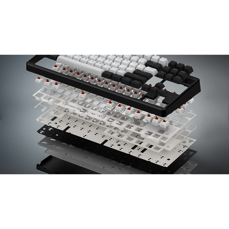 Load image into Gallery viewer, Hator rockfall 3 tkl wireless rgb mechanisch gaming toetsenbord (wit, us lay-out (qwerty), hator aurum orange, 80% (tkl), rgb, pbt keycaps, hotswap, 2.4 ghz bluetooth usb-c)