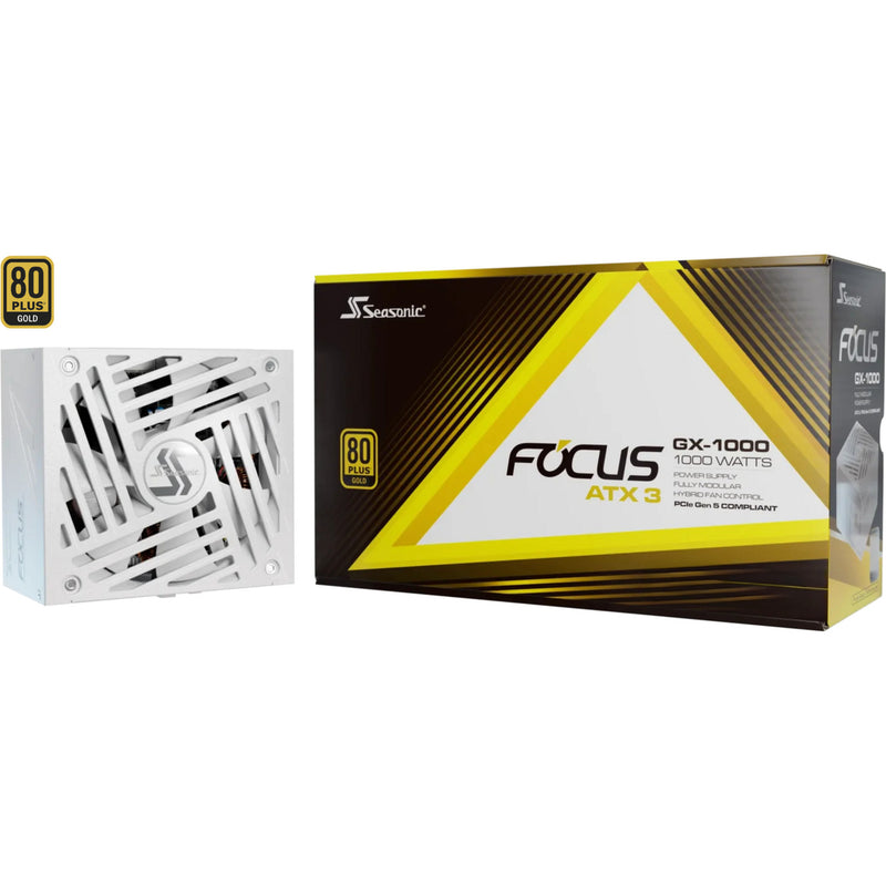 Load image into Gallery viewer, Seasonic focus gx-1000 atx3.1 modulaire 1000 watt voeding (wit, 3x pcie)