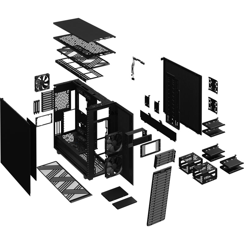 Load image into Gallery viewer, Fractal design define 7 xl big tower behuizing (zwart | 4x usb-a | 1x usb-c)