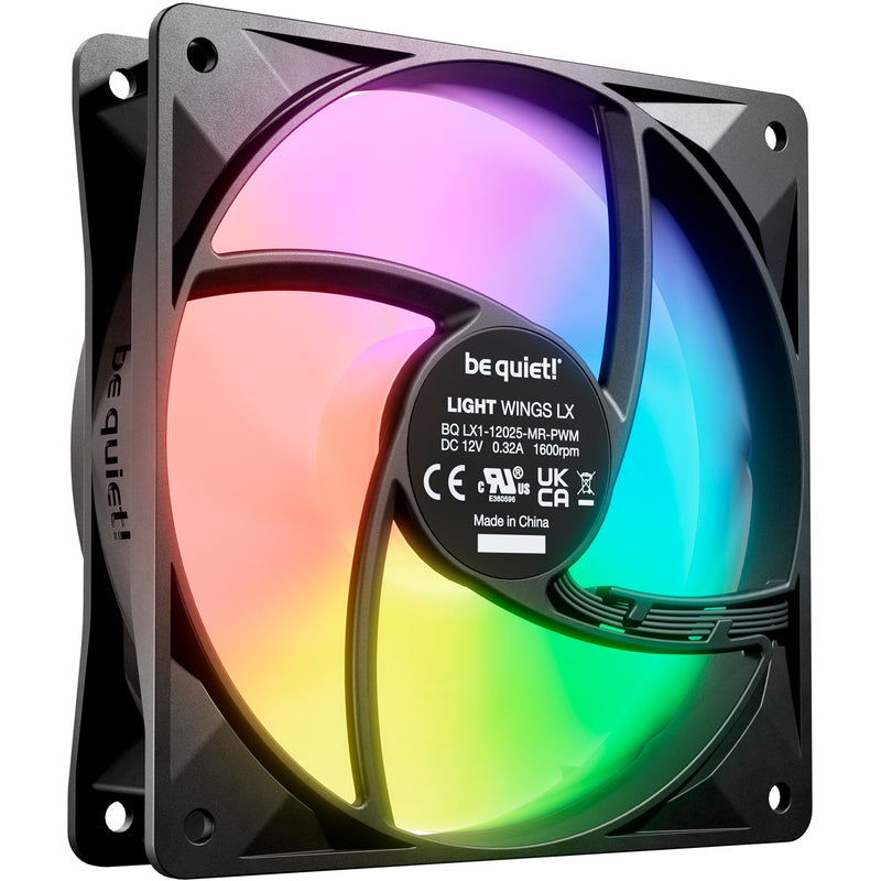 Load image into Gallery viewer, Be quiet! light wings lx pwm rgb case fan (zwart, 120 x 120 x 25 mm)