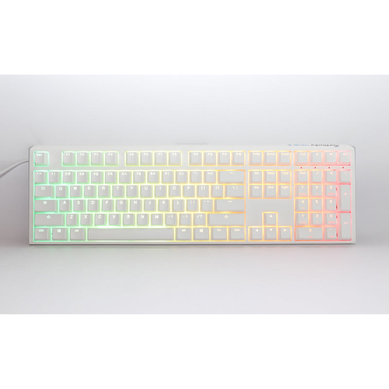 Load image into Gallery viewer, Ducky one 3 classic pure white, toetsenbord (wit, us lay-out, cherry mx blue, rgb led, double-shot pbt, hot-swappable, quack mechanics)