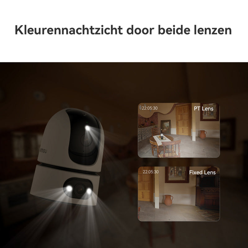 Afbeelding laden in galerijviewer, Imou ranger dual pro 10mp beveiligingscamera (wit, 2x 5mp, wifi 6)