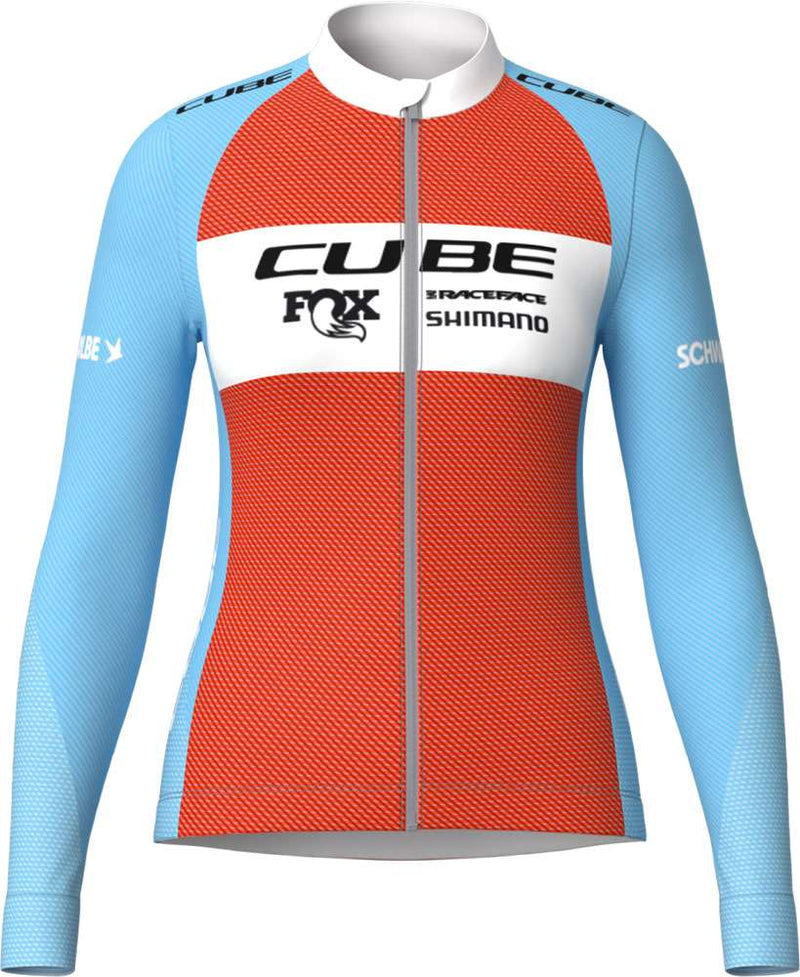 Load image into Gallery viewer, Cube road xc x factory racing - women's long sleeve jersey