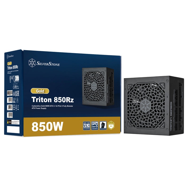 Load image into Gallery viewer, Silverstone triton 850rz modulaire 850 watt voeding (zwart, 1x 12v-2x6, 3x pcie)