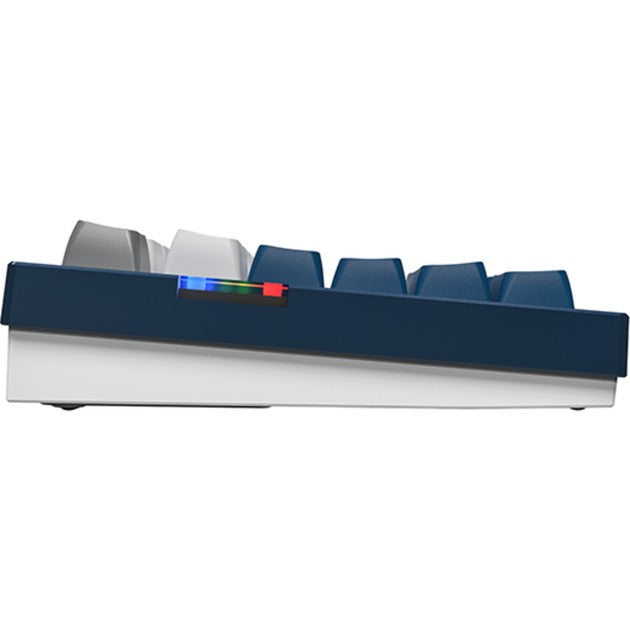Load image into Gallery viewer, Montech mkey pro freedom rgb mechanisch toetsenbord (donkerblauw, us lay-out (qwerty), gateron g pro yellow, 75%, hot-swappable, rgb, double-shot pbt, usb-c | 2.4 ghz | bluetooth 5.2)