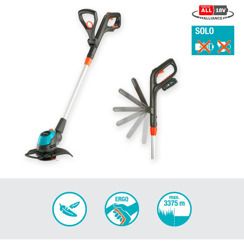Load image into Gallery viewer, Gardena easycut 23 18v p4a solo grastrimmer (grijs turquoise, 14700-55, accu niet inbegrepen)