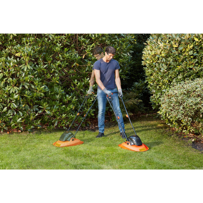 Afbeelding laden in galerijviewer, Black+decker 1200w zweefmaaier hovermaaier 30cm maaibreedte - bemwh551-qs