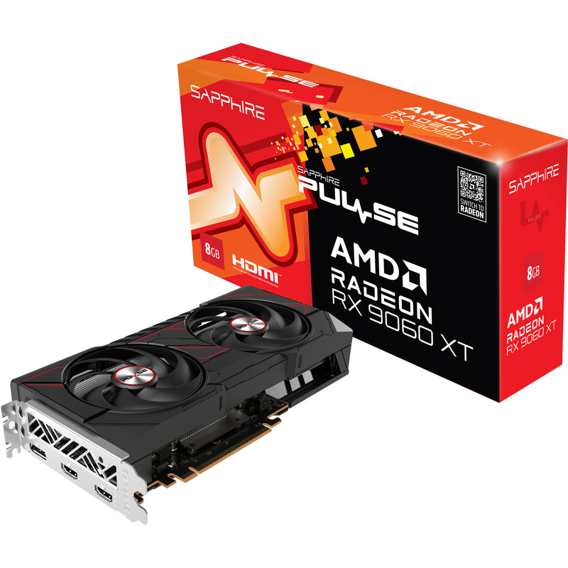 Load image into Gallery viewer, Sapphire radeon rx 9060 xt pulse 8gb grafische kaart (1x displayport, 2x hdmi)