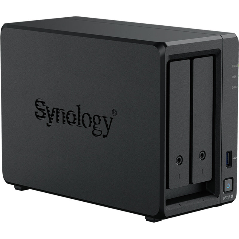Load image into Gallery viewer, Synology diskstation ds725+ nas (zwart, 2x lan, usb-a 3.2 (5 gbit s))