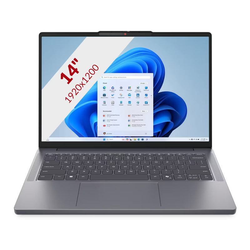 Afbeelding laden in galerijviewer, Lenovo ideapad slim 3 14ahp10 (83k9003bmh) 14 laptop (grijs | ryzen 7 8840hs | amd radeon 780m graphics | 16 gb | 512 tb ssd)