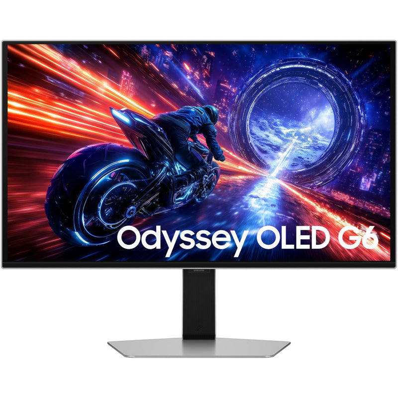 Load image into Gallery viewer, Samsung odyssey oled g6 g60sf 27 gaming monitor (zilver, 2x hdmi, displayport, 2x usb-a, usb-b, 500 hz)