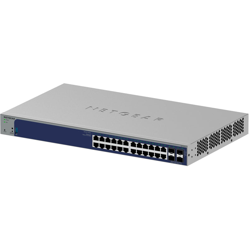 Load image into Gallery viewer, Netgear 24-poorts gigabit smart switch met 4 sfp+ poorten (grijs, 10 gb)