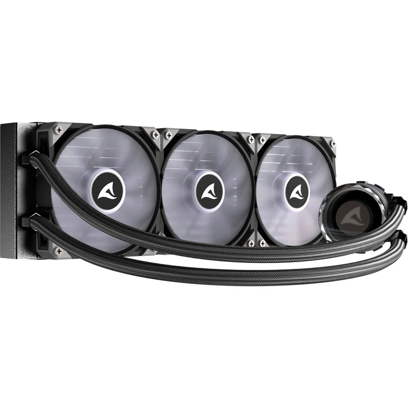 Load image into Gallery viewer, Sharkoon s90 rgb waterkoeling (zwart, 4-pins pwm fan-connector)