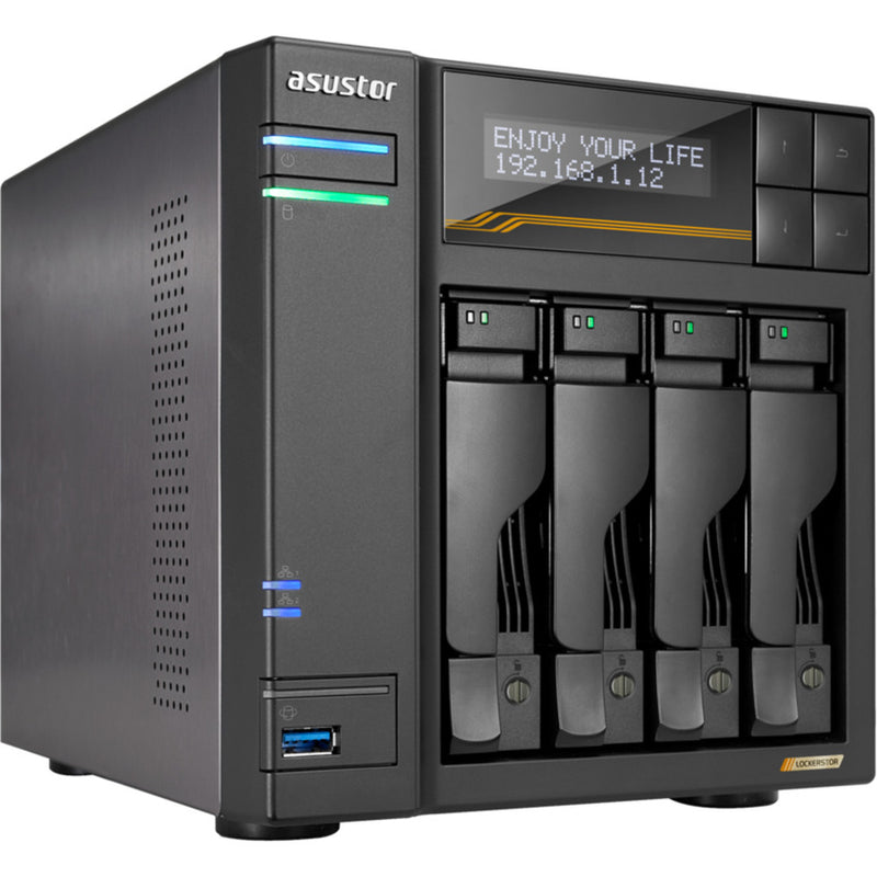 Load image into Gallery viewer, Asustor lockerstor 4 as6804t nas (zwart)