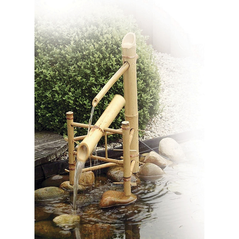 Load image into Gallery viewer, Ubbink acquaarte - bamboe watertuimelaar waterornament (bruin)