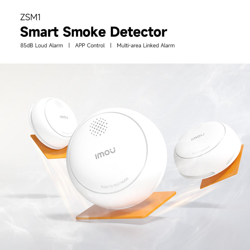Load image into Gallery viewer, Imou slimme rookmelder - zsm1 bundel (wit, 3 stuks + zg2s smart gateway, zigbee)