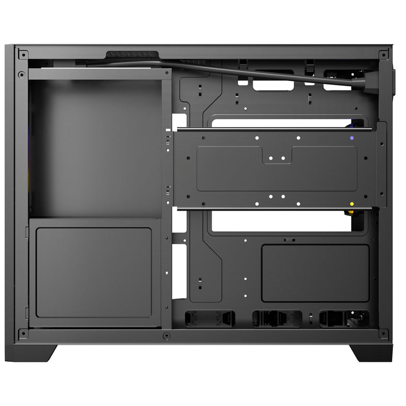 Load image into Gallery viewer, Antec flux m mini tower behuizing (zwart | 1x usb-a | 1x usb-c | tempered glass)