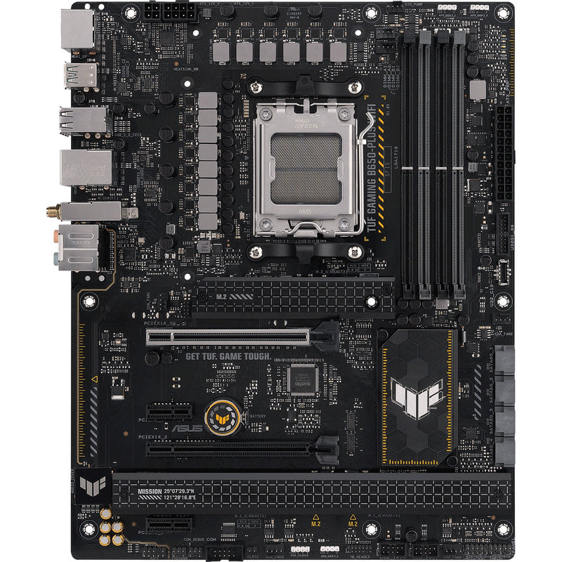 Load image into Gallery viewer, Asus tuf gaming b650-plus wifi socket am5 moederbord (zwart lichtoranje, raid, 2.5gb-lan, wi-fi 6, bt 5.2, sound, atx)