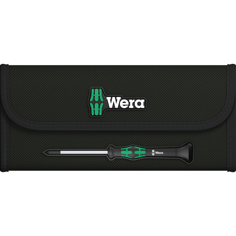 Load image into Gallery viewer, Wera kraftform 12sb1 micro-schroevendraaierset (zwart groen, voor elektrische apparaten)