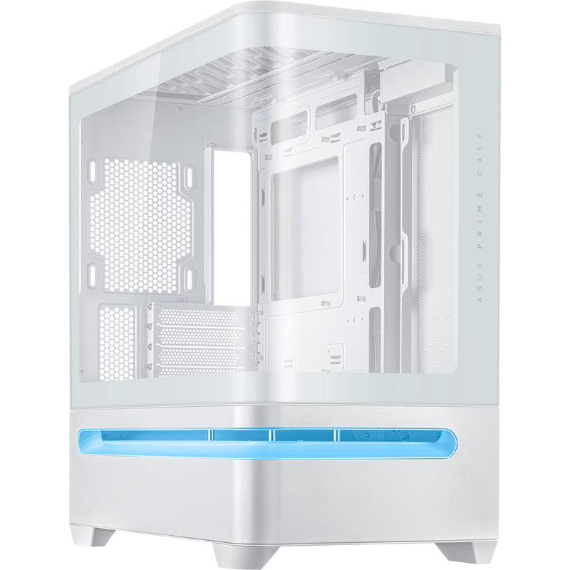 Afbeelding laden in galerijviewer, Asus prime ap202 midi tower behuizing (wit | 2x usb-a | 1x usb-c | rgb | tempered glass)