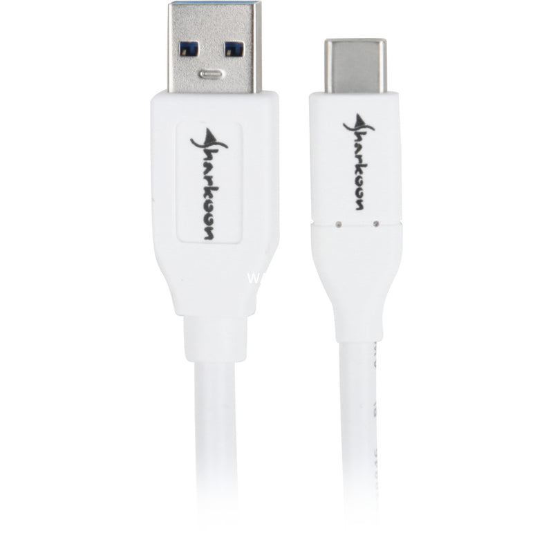 Load image into Gallery viewer, Sharkoon usb-a 3.2 > usb-c kabel (wit, 0,5 meter )