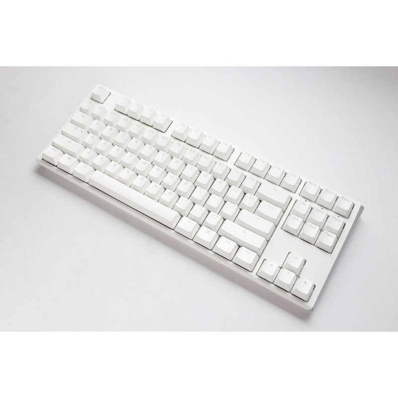 Load image into Gallery viewer, Ducky one 3 classic pure white tkl, toetsenbord (wit, us lay-out, cherry mx speed silver, rgb led, double-shot pbt, hot-swappable, quack mechanics, 80%)