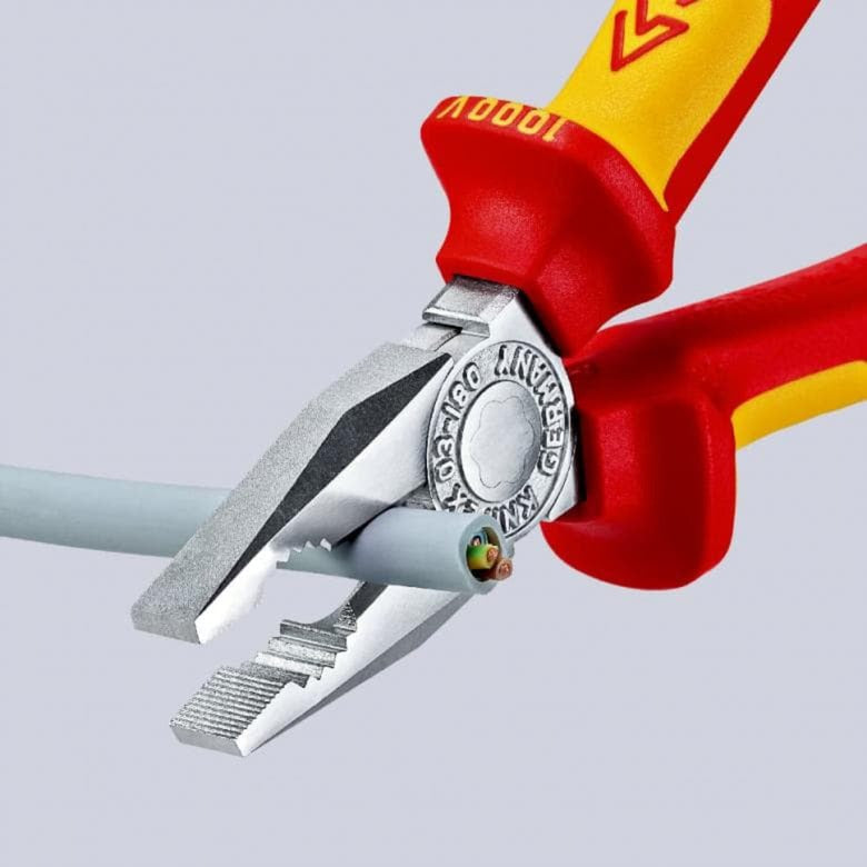 Load image into Gallery viewer, Knipex kombitang 03 06 160 combinatietang (rood geel, 160 mm)