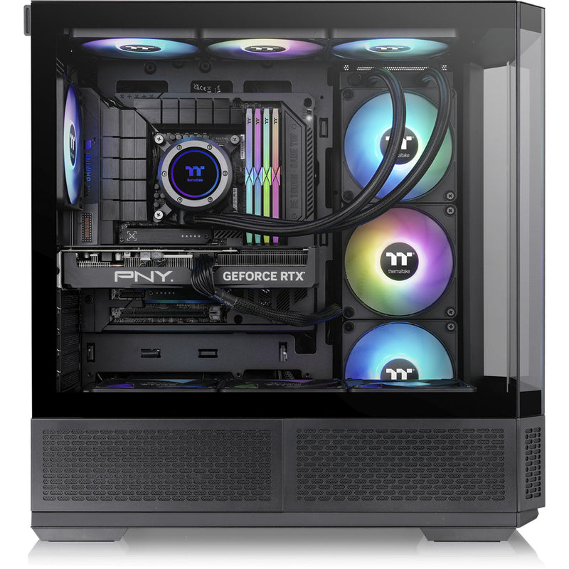 Load image into Gallery viewer, Thermaltake view 370 tg argb midi tower behuizing (zwart | 2x usb-a | 1x usb-c | rgb | tempered glass)