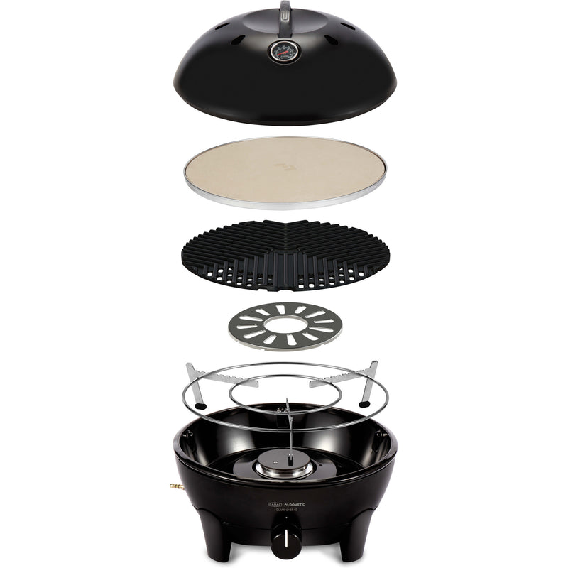 Afbeelding laden in galerijviewer, Cadac glamp chef 40 gasbarbecue (zwart, ø 40cm)