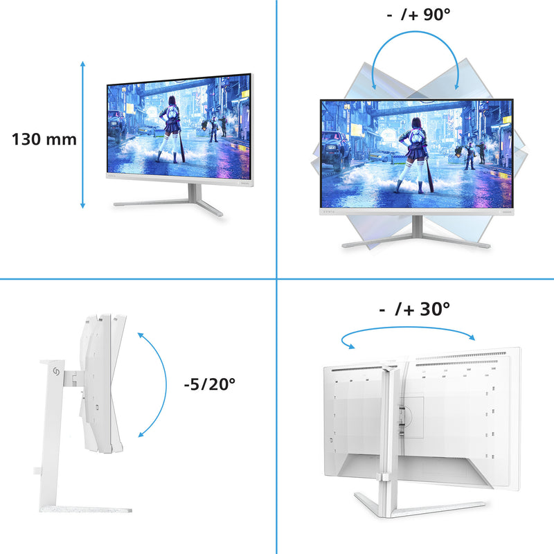 Load image into Gallery viewer, Philips evnia 27m2n5201p 27 gaming monitor (wit, 2x hdmi, 1x displayport, 260 hz (oc))