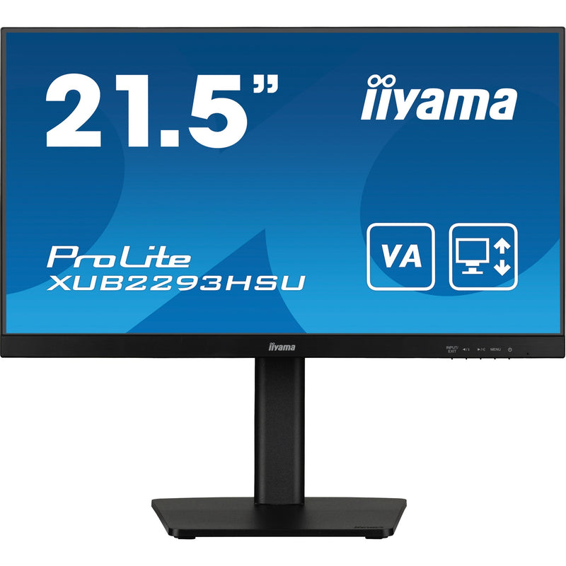 Load image into Gallery viewer, Iiyama prolite xub2293hsu-b7 21.5 monitor (zwart, hdmi, displayport, 2x usb-a, usb-b)