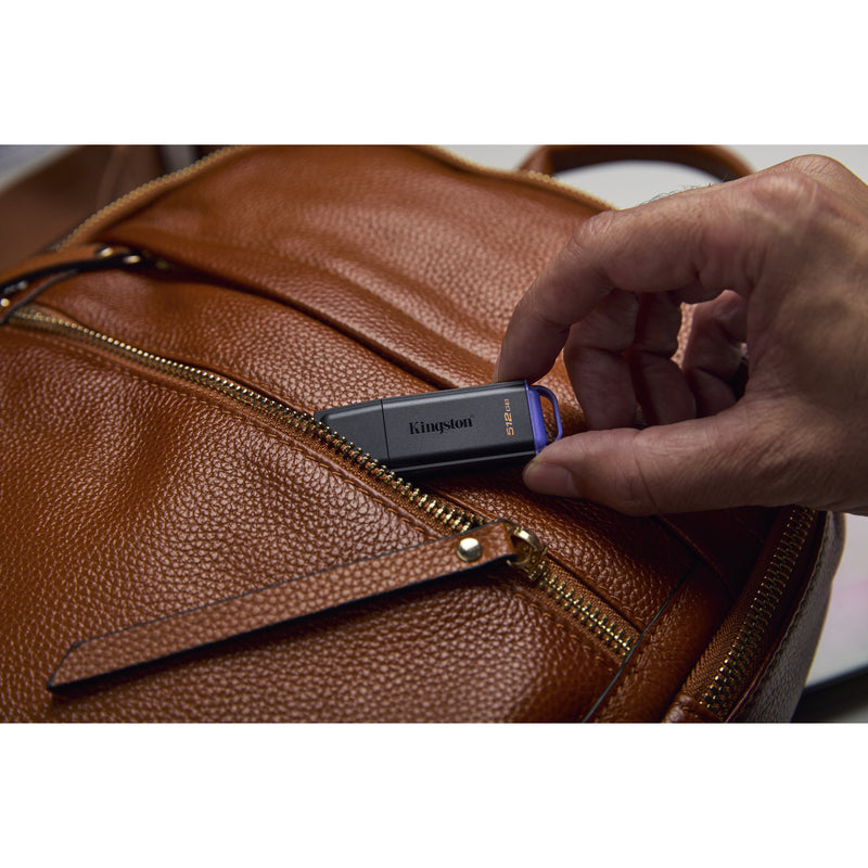 Afbeelding laden in galerijviewer, Kingston datatraveler exodia 512 gb usb-stick (zwart lila, usb-a 3.2 gen 1 (5 gbit s))
