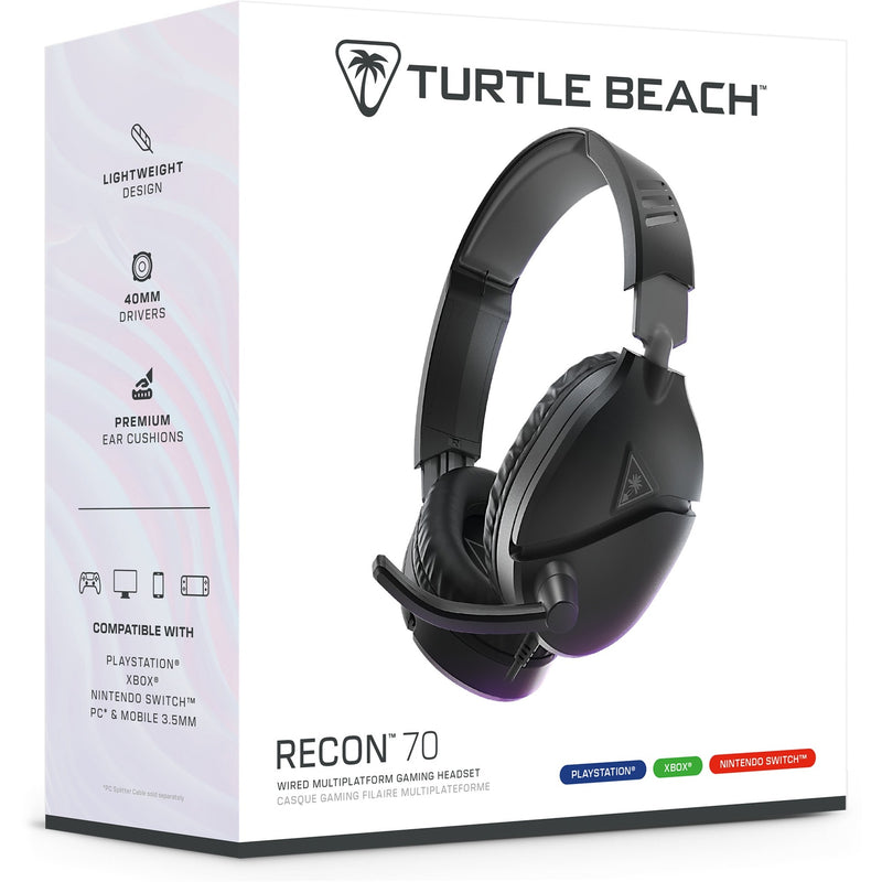 Load image into Gallery viewer, Turtle beach ear force recon 70p black (2024) over-ear gaming headset (zwart, ps4, ps5, xbox series x|s, xbox one, switch, pc, mobile)
