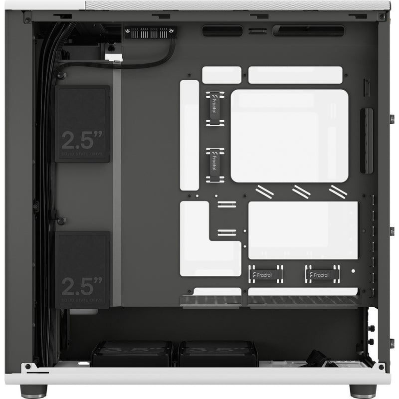 Afbeelding laden in galerijviewer, Fractal design north xl rc chalk white tg clear midi tower behuizing (wit houtkleur | 2x usb-a | 1x usb-c | tempered glass)