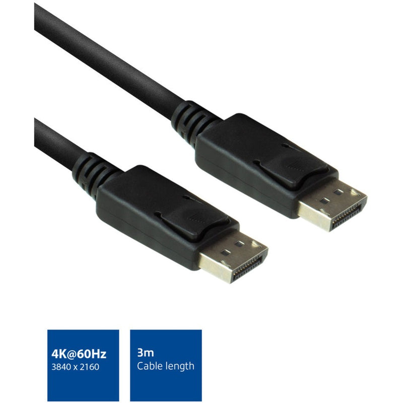 Load image into Gallery viewer, Act connectivity 3 meter displayport kabel male - male (zwart)
