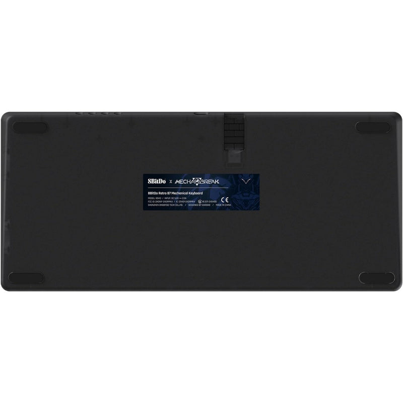 Afbeelding laden in galerijviewer, 8bitdo retro 87 mechanical keyboard - mecha break (zwart, us lay-out (qwerty), kailh box jellyfish pro glaze, 80% (tkl), abs keycaps, hot-swap, bluetooth le 5.0, wireless 2.4ghz, usb)