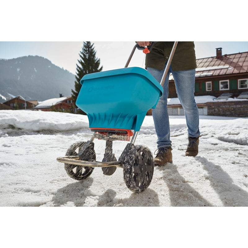 Load image into Gallery viewer, Gardena strooiwagen xl strooiapparatuur (turquoise zwart, 436-20)