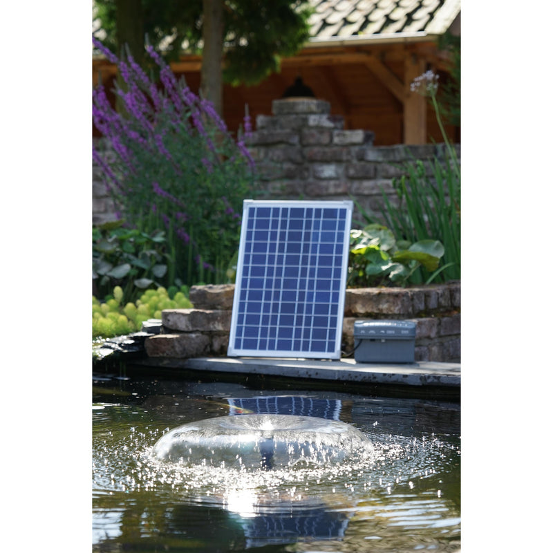 Load image into Gallery viewer, Ubbink solarmax 1000 accu pomp (zwart, incl. solarpaneel, pomp en accu)