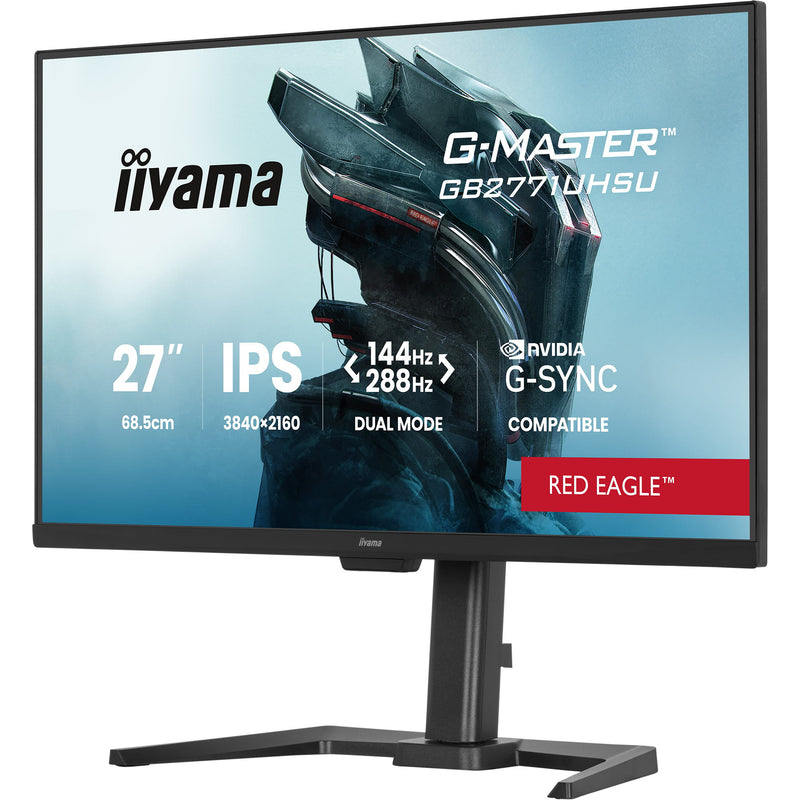 Load image into Gallery viewer, Iiyama g-master red eagle gb2771uhsu-b1 27 4k uhd gaming monitor (zwart (mat), 2x hdmi, displayport, 2x usb-a, 2x usb-c, 144 hz 288 hz)