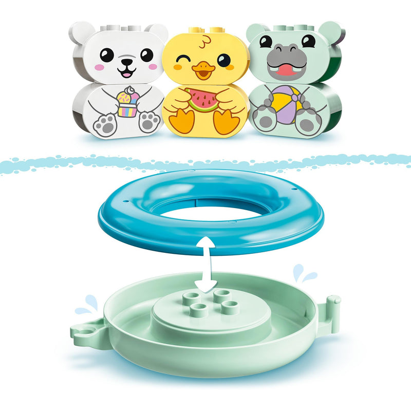 Load image into Gallery viewer, Lego duplo - pret in bad: drijvende dierentrein constructiespeelgoed (10965)