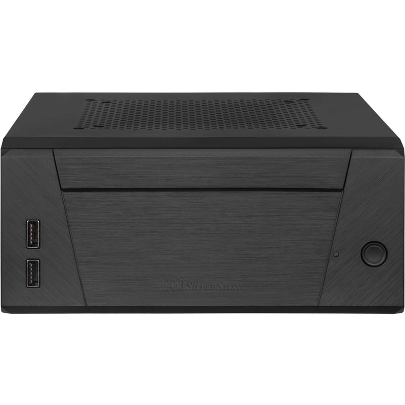 Afbeelding laden in galerijviewer, Silverstone sst-ml10b htpc behuizing (zwart | 2x usb-a)